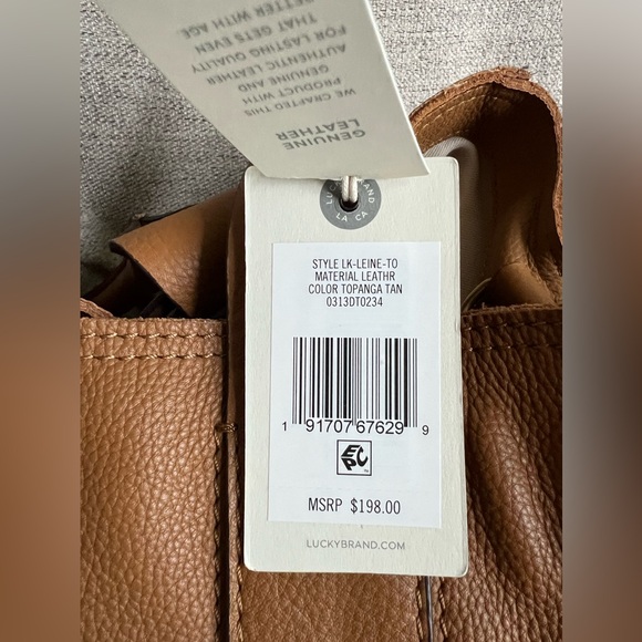 Lucky Brand Leather Leine Tote - Picture 2 of 5